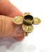 Antique Bronze Ring Blank Ring Setting inlay Blank Mosaic Bezel Base Cabochon Mountings (10mm Blank)Antique Bronze Plated Brass G15569