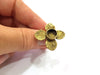 Antique Bronze Ring Blank Ring Setting inlay Blank Mosaic Bezel Base Cabochon Mountings (10mm Blank)Antique Bronze Plated Brass G15569