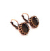 Earring Blank Base Settings Copper Resin Blank Cabochon Base inlay Blank Mountings Antique Copper Plated Brass (10mm blank) 1 Set  G14654