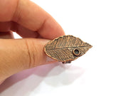 Copper Ring Settings inlay Ring Blank Mosaic Ring Bezel Base Cabochon Mountings ( 4 mm blank) Antique Copper Plated Brass G15613