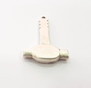 2 Hammer Charms Antique Silver Plated Charms (50x32mm) G14686