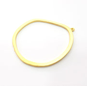2 Gold Charm Gold Plated Metal (51x43mm)  G14697