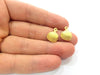 4 Shell Charm Oyster Charms Mussel Charms Sea Ocean Gold Pendant Gold Plated Shell Pendant (17x12mm)  G14707