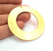 Circle Pendant Gold Pendant Gold Plated Pendant (57mm)  G14709