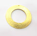 Circle Pendant Gold Pendant Gold Plated Pendant (57mm)  G14709