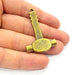 Hammer Pendant Antique Bronze Pendant Antique Bronze Plated Metal Pendant (50x32mm) G14740
