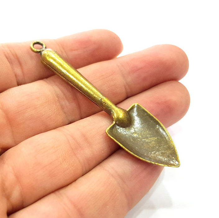 Shovel Pendant Antique Bronze Pendant Antique Bronze Plated Metal Pendant (68x18mm) G14743