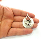 2 Silver Base Blank inlay Blank Earring Base Resin Blank Mosaic Mountings Antique Silver Plated Metal (10 mm blank )  G14603