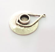 2 Silver Base Blank inlay Blank Earring Base Resin Blank Mosaic Mountings Antique Silver Plated Metal (10 mm blank )  G14603