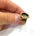 Antique Bronze Ring Blank Setting Cabochon Base inlay Ring Backs Mounting Adjustable Ring Bezel (14x10mm blank) Antique Bronze Plated G15654