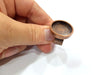Copper Ring Blank Setting Cabochon Base inlay Ring Backs Mounting Adjustable Ring Base Bezel (22mm blank) Antique Copper Plated G15656