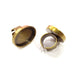 Antique Bronze Ring Blank Setting Cabochon Base inlay Ring Backs Mounting Adjustable Ring Bezel (30x22mm blank) Antique Bronze Plated G15660