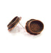 Earring Blank Base Settings Copper Resin Blank Cabochon Base inlay Blank Mountings Antique Copper Plated Brass (18x13mm blank) 1 Set  G14816