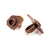 Copper Ring Settings inlay Ring Blank Mosaic Ring Bezel Base Cabochon Mountings ( 13x9 mm blank) Antique Copper Plated Brass G14820