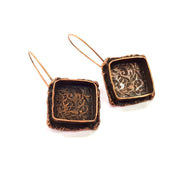 Earring Blank Base Settings Copper Resin Blank Cabochon Base inlay Blank Mountings Antique Copper Plated Brass (15mm blank) 1 Set  G14827