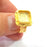 Gold Ring Settings Blank inlay Ring Mosaic Ring Bezel Base Cabochon Mountings Adjustable (10mm blank ) Gold Plated Brass G14841