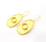 Earring Blank Base Settings Gold Resin Blank Cabochon Bases inlay Blank Mountings Gold Plated Brass (10mm blank) 1 Set  G14914