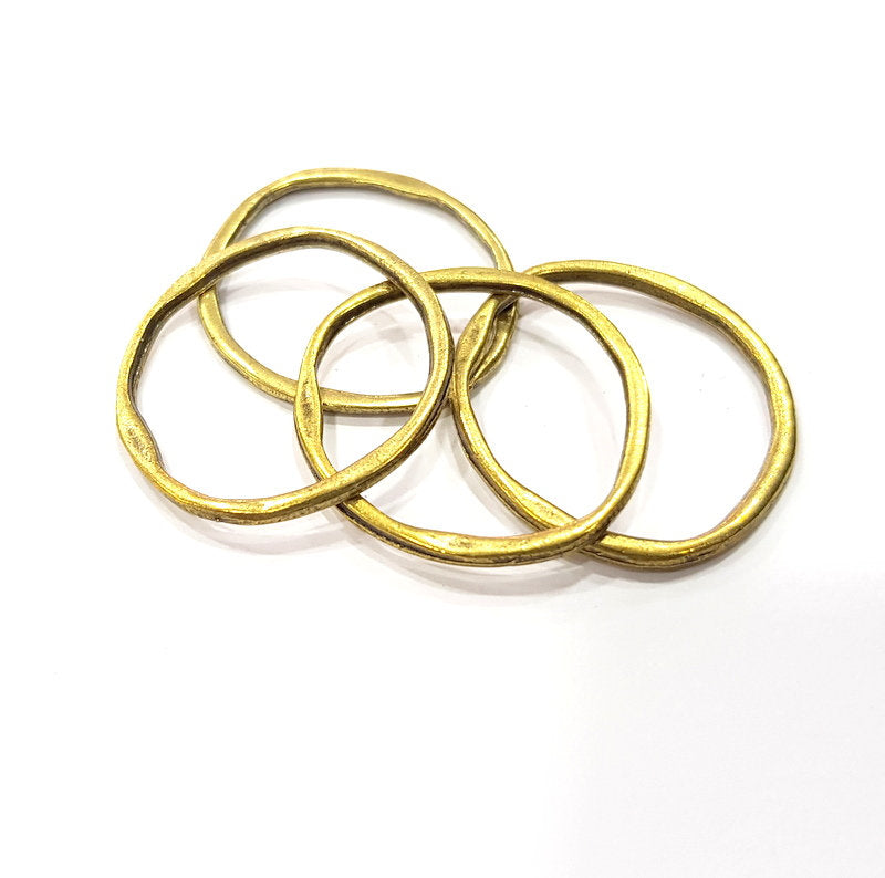 5 Circle Connector Antique Bronze Antique Bronze Plated Metal (31mm) G15692