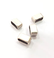 4 Waistband Finding Silver Plated Findings Antique Silver Plated Beads 14x7mm  G14933
