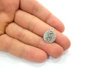 10 Seahorse Charm Silver Charm Antique Silver Plated Pendants  (14 mm)  G14940