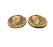 2 Antique Coin Charm Antique Bronze Charm Antique Bronze Plated Metal  (25mm) G14963