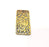 2 Hammered Rectangle Connector Charm Antique Bronze Charm Antique Bronze Plated Metal  (38x18mm) G14968