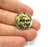 2 Antique Coin Charm Antique Bronze Charm Antique Bronze Plated Metal  (25mm) G14974