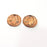 5 Copper Coin Charm Antique Copper Charm Antique Copper Plated Metal  (18mm) G14990