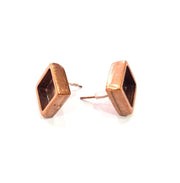 Earring Blank Base Settings Copper Resin Blank Cabochon Base inlay Blank Mountings Antique Copper Plated Brass (10mm blank) 1 Set  G14992