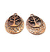 2 Tree Charm Antique Copper Charm Antique Copper Plated Metal (32x23mm) G15722