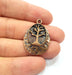 2 Tree Charm Antique Copper Charm Antique Copper Plated Metal (32x23mm) G15722
