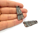 2 Antique Copper Charm Antique Copper Plated Metal (42x18mm) G15732