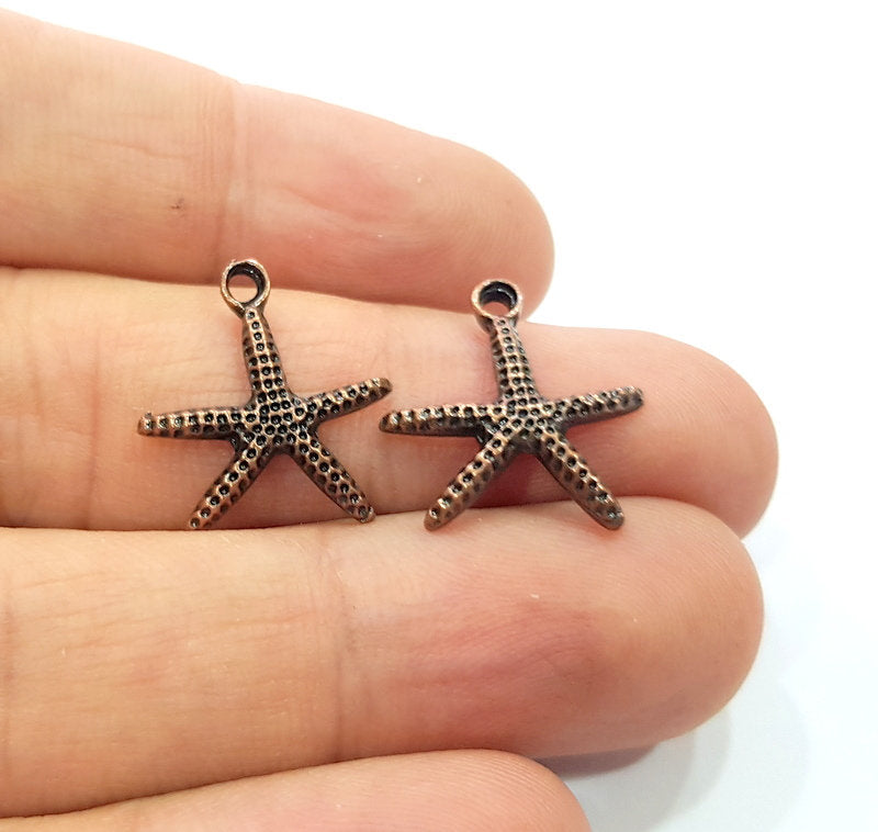 10 Seafish Charm Antique Copper Charm Antique Copper Plated Metal (27x16mm) G15738