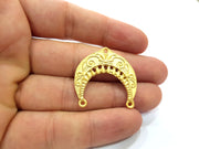 2 Gold Charm Gold Plated Charms  (32x30 mm)  G15090