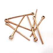 4 Spear Charm Antique Copper Charm Antique Copper Plated Metal (68x8mm) G15765