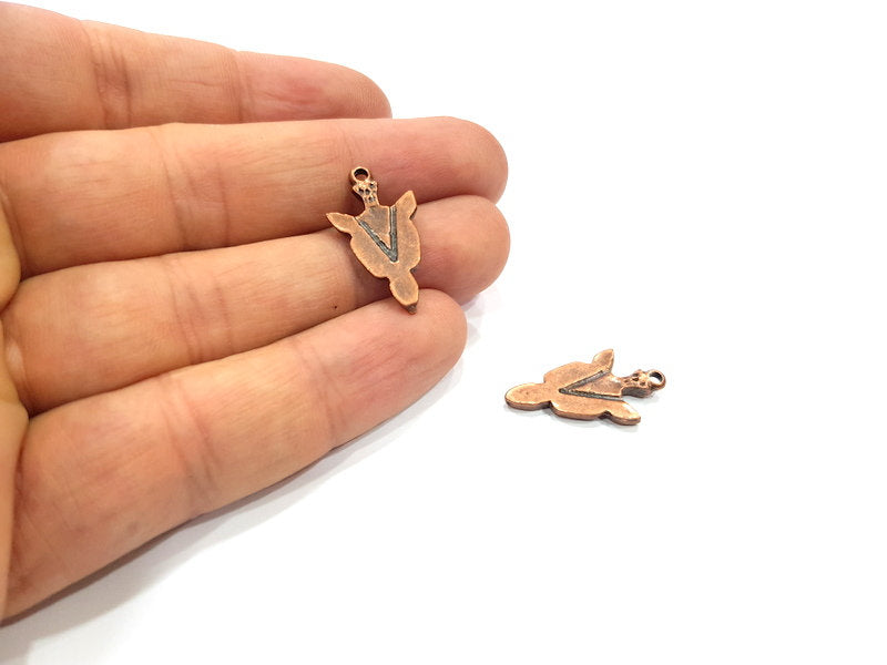 6 Arrow Charm Antique Copper Charm Antique Copper Plated Metal (25x14mm) G15770