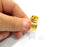 Gold Ring Blank Setting Cabochon Base inlay Ring Backs Mounting Adjustable Ring Base Bezel (10mm blank ) Gold Plated Metal G15788