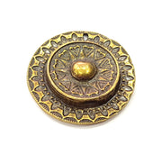Antique Bronze Charm Antique Bronze Plated Metal  (38mm) G15810