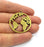 2 Earth Charm Antique Bronze Charm Antique Bronze Plated Metal  (35mm) G15846