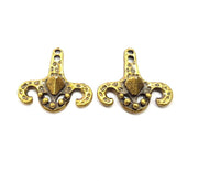 4 Antique Bronze Charm Antique Bronze Plated Metal  (27x20mm) G15851