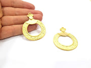 Gold Pendant Gold Plated Metal (55x41mm)  G16360