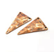 2 Triangle Charm Antique Copper Charm Antique Copper Plated Metal (38x22mm) G15898