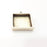 2 Silver Base Blank inlay Pendant Blank Base Resin Blank Mosaic Mountings Antique Silver Plated Metal (20x20mm blank )  G16103