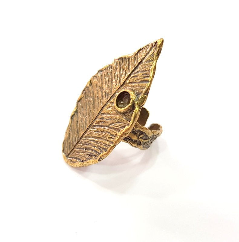 Antique Bronze Ring Blank Ring Setting inlay Blank Mosaic Bezel Base Cabochon Mountings (4mm Blank ) Antique Bronze Plated Brass G15330