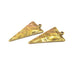 2 Geometric Triangle Charms Antique Bronze Charm Antique Bronze Plated Metal  (43x22mm) G15337