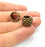 2 Antique Bronze Tube Findings Tube Beads ,Antique Bronze Plated Brass G15341