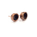 Earring Blank Backs Base Settings Copper Resin Blank Cabochon Base inlay Mountings Antique Copper Plated Brass (8mm blank) 1 Pair G15945