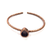 Bracelet Blank Cuff Bezel Resin Bangle inlay Blank Glass Cabochon Base Bezel Hammered Adjustable Antique Copper Bracelet (10x8mm ) G15977