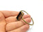 Bracelet Blank Cuff Bezel Resin Bangle inlay Blank Glass Cabochon Base Bezel Hammered Adjustable Antique Bronze Bracelet (25x10mm ) G16004