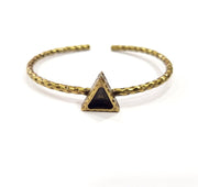 Bracelet Blank Cuff Bezel Resin Bangle inlay Blank Glass Cabochon Base Bezel Hammered Adjustable Antique Bronze Bracelet (9x8mm ) G16006